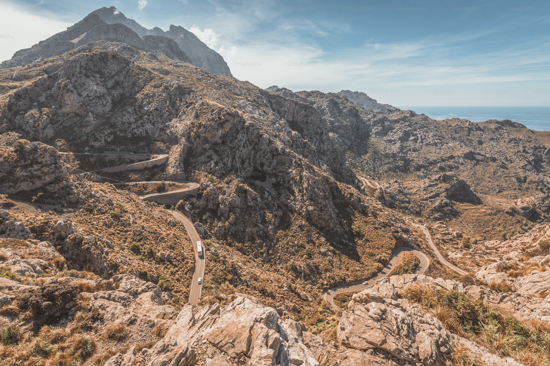 Mountain road in Mallorca's Tramuntana range